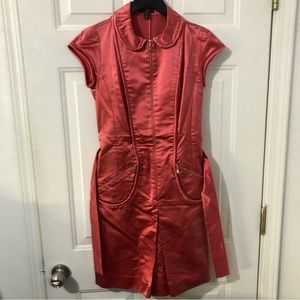 Louis Vuitton Satin Coral Semi-Formal Dress